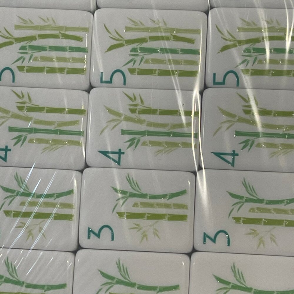 Mahjong New Green Tiles.  **PLEASE SEE DETAILS. - Picture 13 of 13